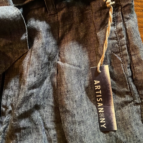 Artisan NY Linen Paperbag Shorts size 6 NWT - Picture 5 of 6